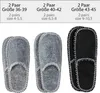 ONVAYA® ABS Gästepantoffel | Eule | schwarz | 6er Set | Produktbild-Vorschau 3