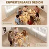 HOMCOM Esstisch Ausziehbar 70/140x80cm Moderner Produktbild-Vorschau 4
