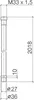 Dornbracht WaterTube Kneipp-slang, 2000 mm, wit, chroom, 1 Productafbeelding-voorbeeld 2