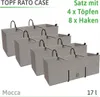 PAFEN 2v1 Set 4x Balkón Box Kvetinový Box Ratanový vzhľad 4 Náhľad obrázku produktu 10