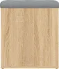 vidaXL Úložná lavica Sonoma dub 42 x 42 x 45 cm Materiál na Náhľad obrázku produktu 6