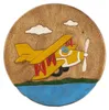 Tokoindah Kinderhocker Flugzeug – Schemel aus Massivholz, Produktbild-Vorschau 1