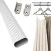 HOOZ® Kleiderstange 80 cm Oval Aluminium [SCHRANK- & Produktbild-Vorschau 1