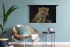 MuchoWow® Wandteppich Wandbehang Panther - Schwarz - Grün Produktbild-Vorschau 5