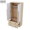 Flieks Armoire penderie avec 2 tiroirs et 2 portes, armoire Voir les images du produit 4