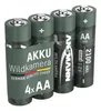 ANSMANN Wildkamera Akku AA 2100 mAh Ni-MH, 4 Stück Produktbild-Vorschau 1