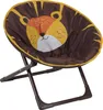 Relaxdays Moonchair pre deti, lev, skladací, VxŠxH: 47 x 50 Náhľad obrázku produktu 1