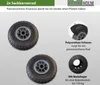 2x Sackkarrenrad Vollgummi 260x85 mm 3.00-4 Produktbild-Vorschau 2
