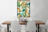 MuchoWow® Gerahmtes Poster Dschungel - Leopard - Pflanzen - Produktbild-Vorschau 2