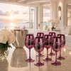 Pinke Champagnergläser 6er Set aus Echtglas – Elegante Produktbild-Vorschau 2