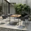 Outsunny tuinstoelen, set van 4, ergonomisch ontwerp, Productafbeelding-voorbeeld 2