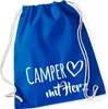 Huuraa Turnbeutel Camper mit Herz 12 Liter Bright Royal Produktbild-Vorschau 1