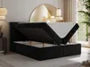MKS MEBLE Boxspringbett 180x200 Schwarz Cord, Boxspringbett Produktbild-Vorschau 3