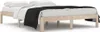 vidaXL Letto in legno massiccio 150x200 cm Anteprima dell’immagine prodotto 1