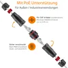 goobay Outdoor (IP68) RJ45 Cat.6 Modularkupplung/Verbinder Produktbild-Vorschau 25