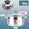 Vilde | Hrnec na indukci 5,8 l se skleněnou poklicí - Náhled obrázku produktu 5