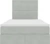 vidaXL Lit de rangement avec matelas gris clair 120 x 200 Voir les images du produit 7