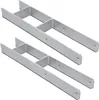 SWANEW 2x H-Anker Pfostenträger 600MM Carport Pfostenanker Produktbild-Vorschau 1