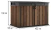 Keter Mülltonnenbox Signature Walnuss Mega 190 x 109 cm Produktbild-Vorschau 9