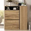 Flieks schoenenkast met 2 kleppen, 1 deur, smalle Productafbeelding-voorbeeld 6
