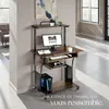Bureau Fife 80x65,5x130,5cm - Bois foncé industriel, Voir les images du produit 7