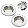 Abflusssieb 2er Set, Edelstahl Küchen spüle Dusche Produktbild-Vorschau 1