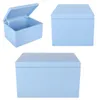 Caja de madera con tapa Creative Deco XXL azul, 40 x 30 x Vista previa de la imagen del producto 5
