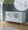 ZEE BAMBI Łóżeczko niemowlęce dziecięce 120x60 cm białe 2w1 Podgląd zdjęcia produktu 1