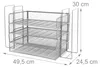 Portadocumenti Relaxdays, metallo, formato A4, 4 scomparti, Anteprima dell’immagine prodotto 4