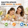 50 sztuk plastikowych jajek – białe jajka z tworzywa Podgląd zdjęcia produktu 7