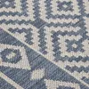 vidaXL Outdoor-Teppich Flachgewebe 160x230 cm Blau Produktbild-Vorschau 4