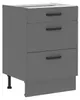 Küche NESSA Unterschrank 60 cm Anthrazit Küchenzeile Produktbild-Vorschau 1