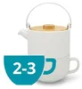 Bredemeijer TeaforOne-Set Umea Keramik weiß matt Bamb. Anteprima dell’immagine prodotto 5