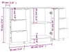 vidaXL Sideboards 3 Stk. Grau Sonoma Holzwerkstoff Produktbild-Vorschau 8