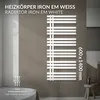 LuxeBath Designový koupelnový radiátor, 600x1400 mm, bílý, Náhled obrázku produktu 2