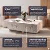 SalesFever Couchtisch 120x75 cm | rechteckig | MDF foliert Produktbild-Vorschau 2