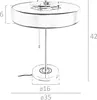 Angel Cerdá Lampe de table en aluminium doré et aluminium Voir les images du produit 8