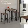 tectake® Barset Inverness 3-teilig mit höhenverstellbaren Produktbild-Vorschau 3