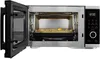 An open microwave oven with a tray of food inside. Anteprima dell’immagine prodotto