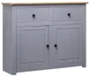 vidaXL Příborník šedý 93x40x80 cm Borovice Panama Náhled obrázku produktu 8