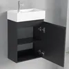 LOMAZOO Toilettenmöbel Matt Schwarz - Wc Möbel - 40x22x60 - Produktbild-Vorschau 5