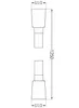 Mexen tubo doccia 125 cm, dorato - 79425-50 Anteprima dell’immagine prodotto 2