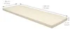 Beautissu Bankauflage Base BK, 180x48x5cm, Natur Produktbild-Vorschau 4