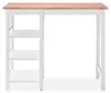 vidaXL Bar Set 3 Stück MDF Weiß Produktbild-Vorschau 5