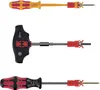 Three different types of screwdrivers with a screw-holding mechanism. Podgląd zdjęcia produktu