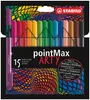 STABILO Filzschreiber -  pointMax - ARTY - 15er Pack - 15 Produktbild-Vorschau 1
