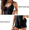 Damen Zweiteilig Badeanzug Push up Bademoden Bauchweg Produktbild-Vorschau 5