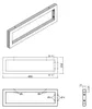 Sapho Konsole 490x150x20mm, lackierter Stahl, Gold matt Produktbild-Vorschau 2