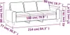 3-Sitzer-Sofa Schwarz 180 cm Stoff Produktbild-Vorschau 7