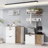 Set guardaroba Merax 5 pezzi con scarpiera e panca porta Anteprima dell’immagine prodotto 9